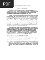 A.C.T.: Attention Control Training Robert M. Nideffer, PH.D