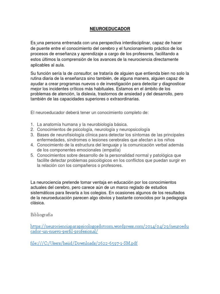 Neuro Educa Dor | PDF | Crecimiento personal y profesional