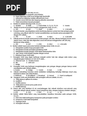 Soal Teknologi Jaringan Berbasis Luas Wan Kelas Xi Semester 2 Download File Guru