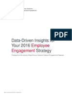 Data Driven Insights for Your 2016 Employee Engagement Strategy