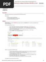 Fortinet Knowledge Base - How To Install and Configure FortiClient SSLVPN in Linux PDF