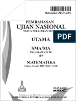 Pembahasan UN MTK IPS 2017 PDF