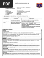 Sesión de Aprendizaje Nº 01