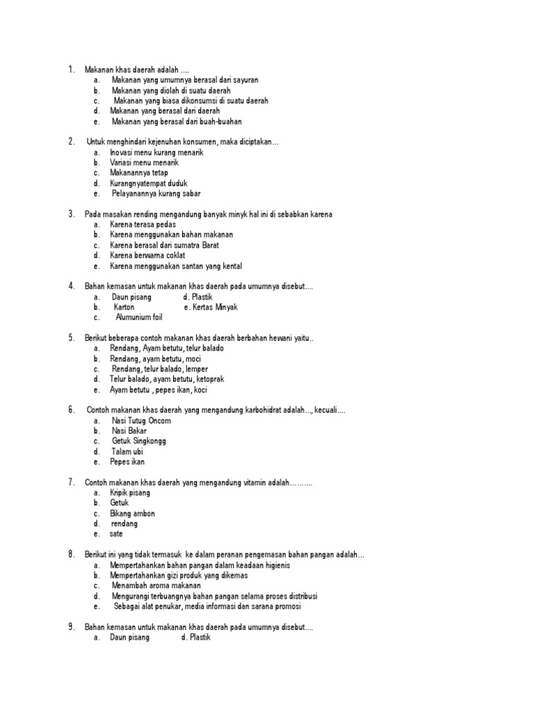 Bahan Kemasan Untuk Makanan Khas Daerah Pada Umumnya Disebut Oleh Bagas Dengan Ilustrasi 20 Gambar Kumpulan Bahan