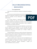 Desarrollo Organizacional Educativo