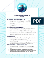 Professional Growth Plan: in The Next Few Years..