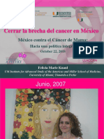 Cerrar La Brecha Del Cancer en Mexico