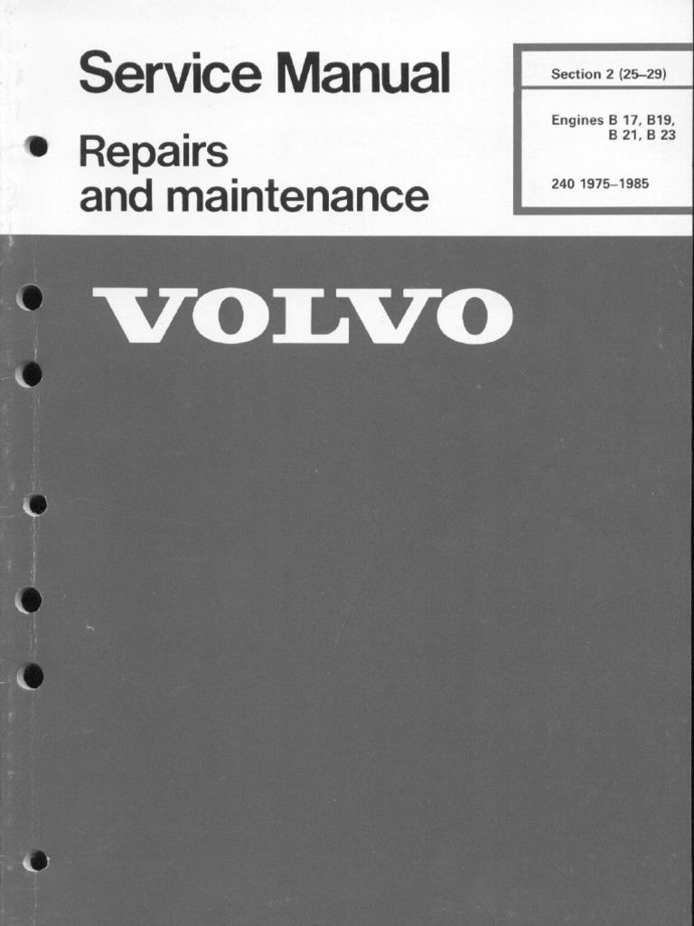 VOLVO 240シリーズ 整備マニュアル 2冊セット Volvo 240 Service Manual: DL, GL, Turbo, 240, 240 DL, 240 GL