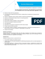 Personnel File Checklist