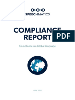 Speechmatics ComplianceReport PDF