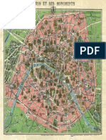 1920s LMap of Paris W-Monuments and Map of Versailles - Geographicus - ParisVersailles-leconte-1920s - 1