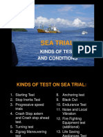SEA TRIAL TESTS