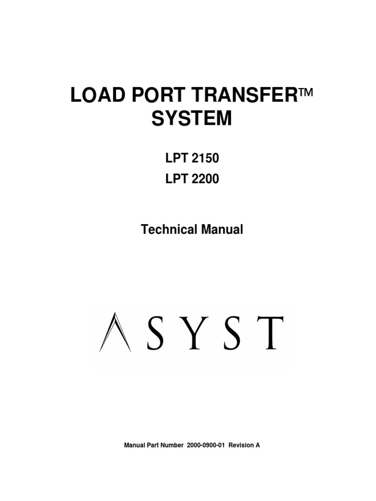 Asyst Lpt 20 Servomechanism Switch