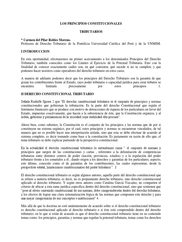 Potestad Tributaria Del Estado | PDF | Impuestos | Constitución