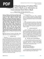 Design and Manufacturing of Carbon Fiber Composite Drive Shaft As An Alternative To Conventional Steel Drive Shaft