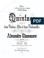 Glazunov - String Quintet Op39 in A Major For 2violins Viola 2cellos Violin1