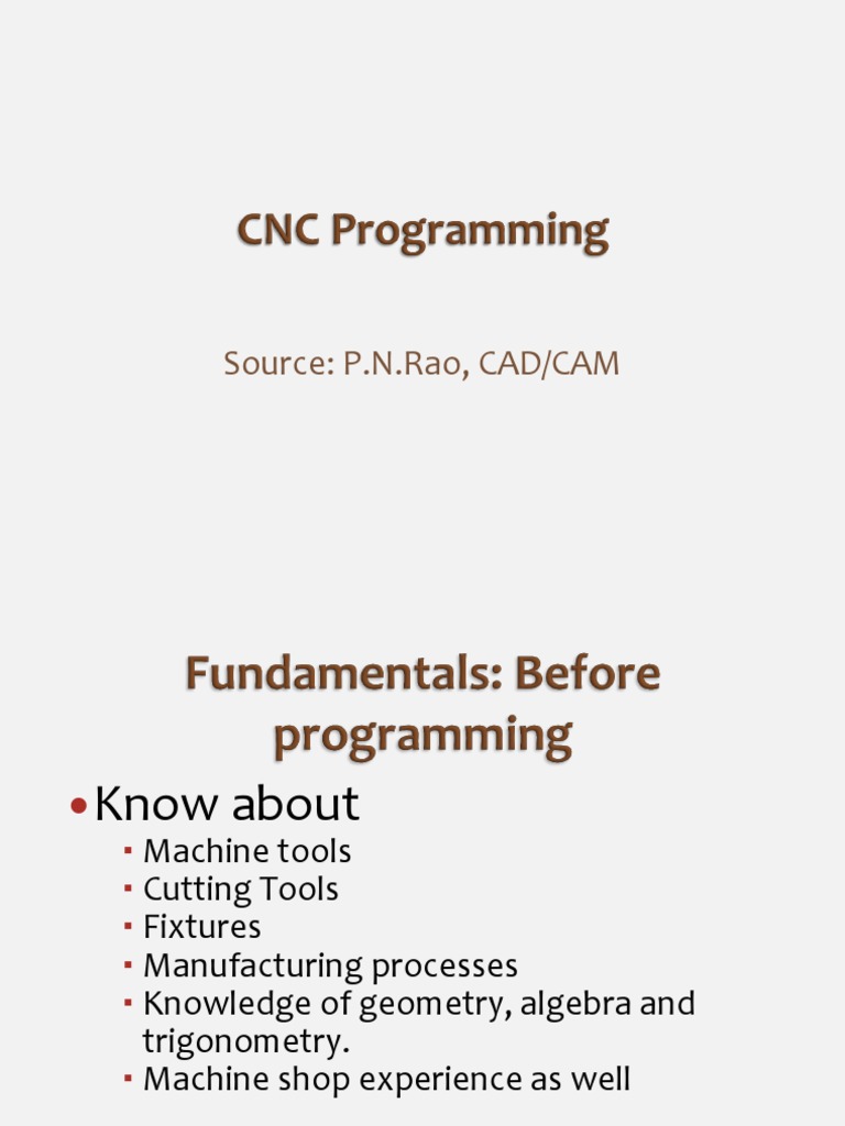CNC Programming.pdf | Machining | Numerical Control