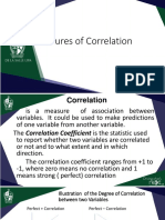 4.2 Measures of Correlation and Regression