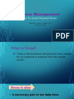 Stress Management: Tips To Avoid Harmful Stress