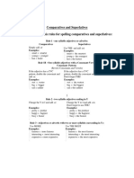 Comparatives and Superlatives