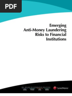 Anti-Money Laundering Risks to Financial Institutions