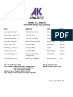 2018-2019 Ak Indoor Track Schedule