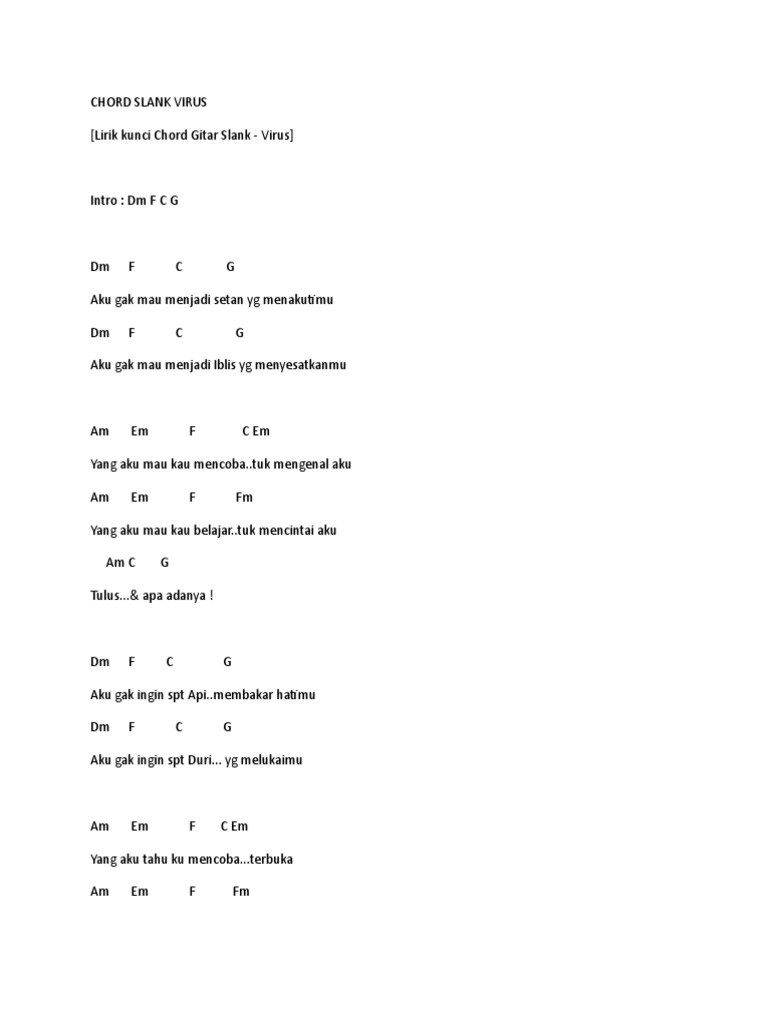 Chord Slank Virus PDF