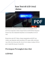 Menampilkan Text Di LCD 16x2 Dengan Arduino