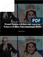 Tatiana Irizar - Osmel Sousa Celebró Con Mariem Velazco El Miss International 2018