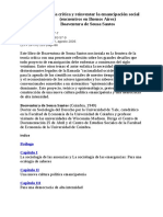 Desouza Santos _renovar La Teoría Crítica_clacso_2006