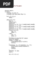 C Program For Tic-Tac-Toe Game