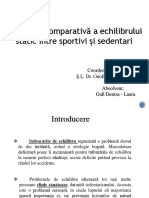 Evaluarea Comparativa A Echilibrului Static