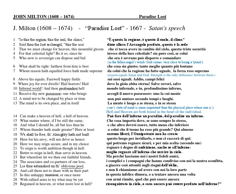 Milton - Notes | PDF