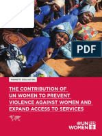 UN Women Corporate Evaluation On EVAW - VOL1 PDF