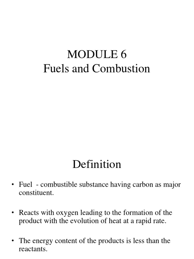 Fuels and Combustion Overview | PDF | Biodiesel | Diesel Fuel
