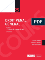 Partiels 2018 Lextenso Étudiant Jour 3 - L2 - Droit pénal général #Sujet (LGDJ - Cours)