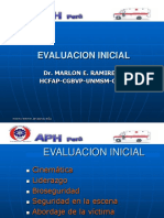 Primeros Auxilios Evaluación inicial