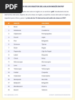Fichas de Los Utiles Escolares en Ingles Gratis | PDF