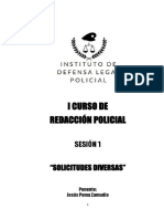 1° Sesion - Solicitudes Diversas