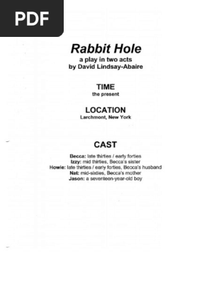 Rabbit Hole- Play Script