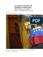 ONU Aprova Primeiro Pacote de Ajuda Humanitária à Venezuela