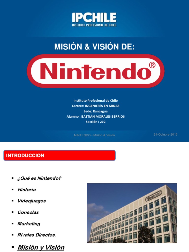 Misión y Visión de Nintendo | PDF