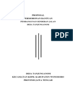 Proposal Senderan Jalan Tanjunganom