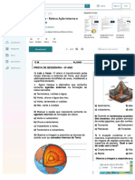 Prova 6o Ano Relevo Aao Interna e Externa Terra