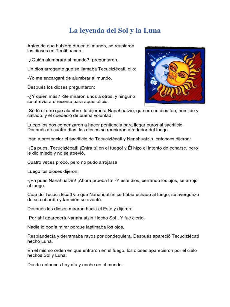 Leyendas Mexicanas Cortas | PDF