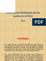 Condiciones limitantes de los suelos en el Perú 2015