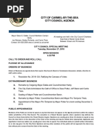 City Council REVISED Agenda Special Meeting 11-27-18