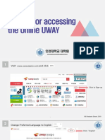 Guideline for Accessing the Online UWAY