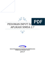 Pedoman Input SIMDA