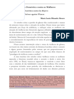 Análise do Dossiê sobre Violência Doméstica contra Mulheres